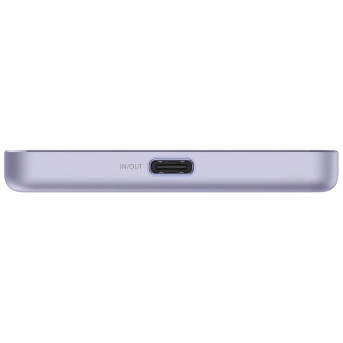 Xiaomi Super Slim Magnetic Power Bank 5000mAh Inalámbrico Carga Rápida 22.5W USB-C Púrpura - WPB0507S